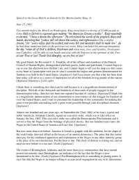 Speech at the Great March on Detroit by Dr. Martin Luther ...