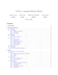 Python++ Language Reference Manual