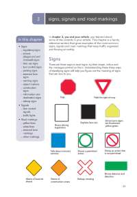 signs, signals and road markings 3