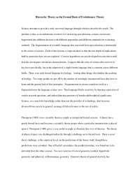 Hierarchy Theory as the Formal Basis of Evolutionary Theory