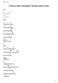 Graves Into Gardens Chords and Lyrics
