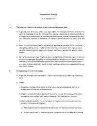 Approaches to Theology By: E. Edward Zinke I. The history of ...