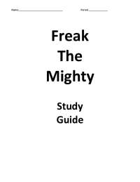 Freak the Mighty Study Guide