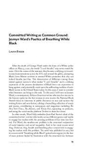 Jesmyn Ward's Poetics of Breathing While Black