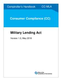 Military Lending Act, Comptroller's Handbook