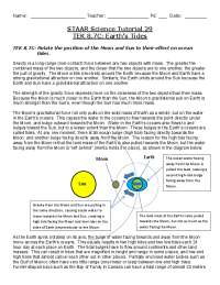 STAAR Science Tutorial 29 TEK 8.7C: Earth's Tides