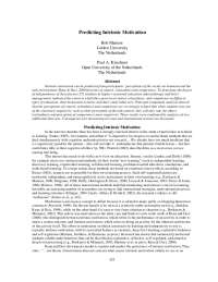 Predicting Intrinsic Motivation