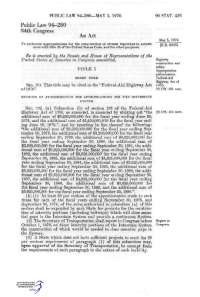 Public Law 94-280 94th Congress An Act