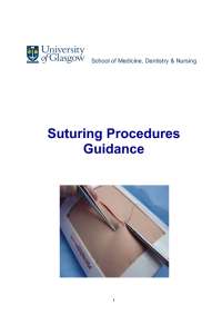 Suturing Procedures Guidance