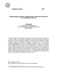 Identifying Aggregate Demand & Aggregate Supply ...