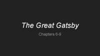 The Great Gatsby: Chapters 6-9