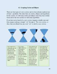 6.2 Graphing Circles and Ellipses