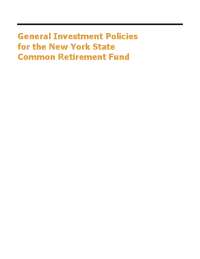 Section 1: General Investment Policies