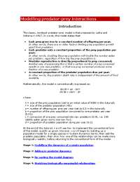 Simile tutorial: Modelling predator-prey interactions