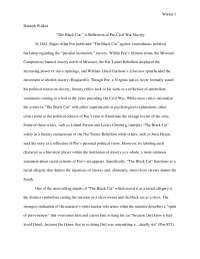 ╜The Black Cat:╚ A Reflection of Pre-Civil War Slavery