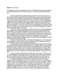 Hesiod, Works and Days The following excerpts were ...
