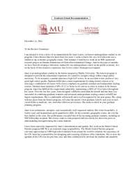 Graduate School Recommendation December xx, 20xx To the ...