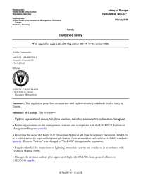 AE Regulation 385-64, 20 July 2020