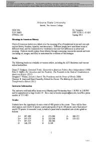 Meanings in American History: HON 394 Syllabus, Spring 2013