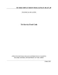 Tri-Service Food Code
