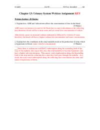 UNIT 9 – EXCRETORY SYSTEM