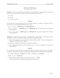 PHY2053 Health: Homework Assignment 4 - Momentum and Collisions