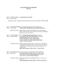 BUS SNOW ROUTES 2019-2020 PLAN B