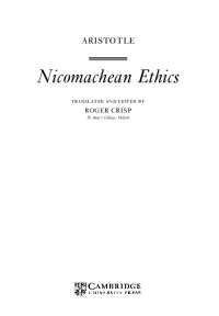 Nicomachean Ethics
