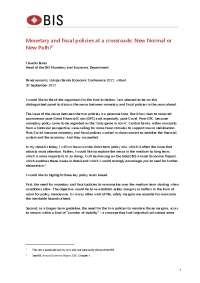 Monetary and fiscal policies at a crossroads: New Normal or ...