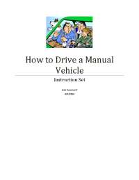 How to Drive a Manual Vehicle