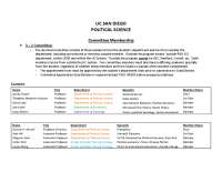 UC SAN DIEGO POLITICAL SCIENCE