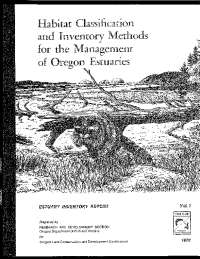 Habitat Classification and Inventory Methods for Oregon ...