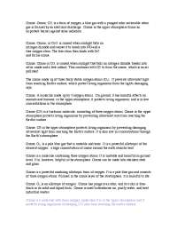 Ozone, O3, is a form of oxygen; a blue gas with a pungent ...