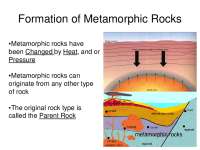 Metamorphic Rocks Find and take out 1B-5B