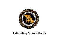 Estimating Square Roots