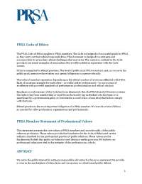 Ethical Guidelines for PR Professionals: PRSA Code of Ethics