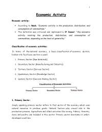 Economic Activity
