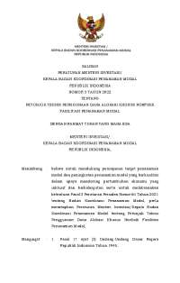 This is law of investment in Indonesia