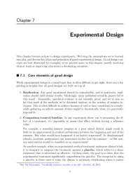 Experimental Design