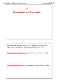 3.1 Scatterplots and Correlation.notebook
