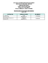 site utility steam distribution replacement