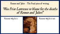Friar Lawrence's Role in Romeo and Juliet