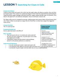 LeSSon 1 Searching for Clues in Cells | Study notes Cell Biology | Docsity