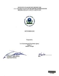 SIXTH FIVE YEAR REVIEW REPORT FOR A.L. TAYLOR ...