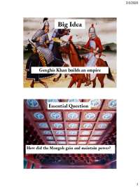Genghis Khan builds an empire