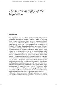 1The Historiography of the Inquisition