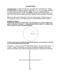 Coterminal Angles and Radian Measure in Trigonometry