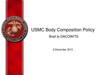 USMC Body Composition Policy