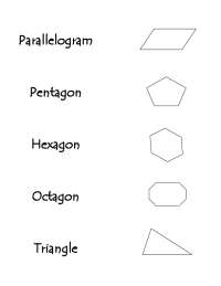 Parallelogram Pentagon Hexagon Octagon Triangle
