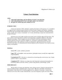 Urinary Tract Infections: Epidemiology, Microbiology, and Clinical Presentation